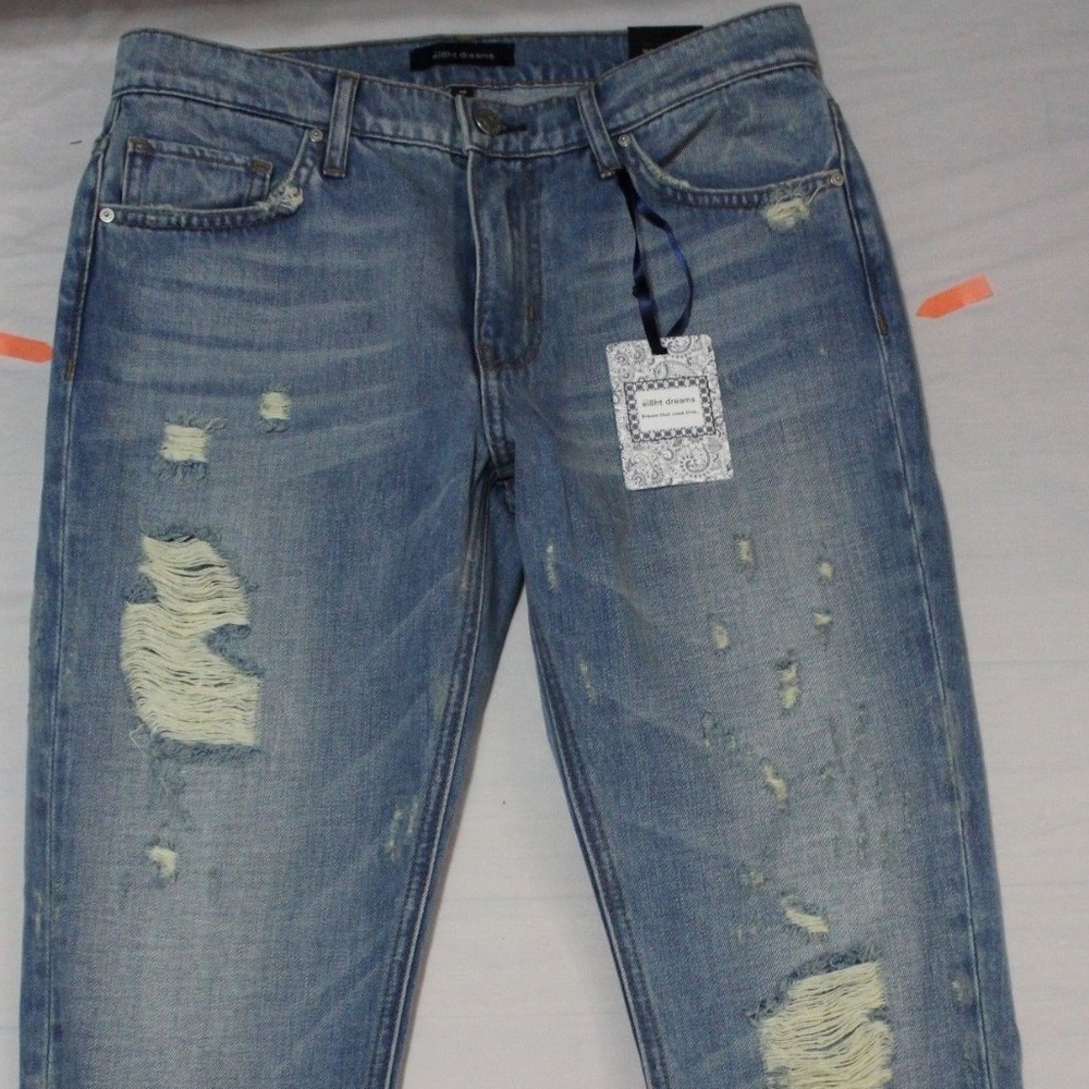 $237 EI8HT DREAMS SOFT TOUCH SLIM BOYFRIEND JEANS